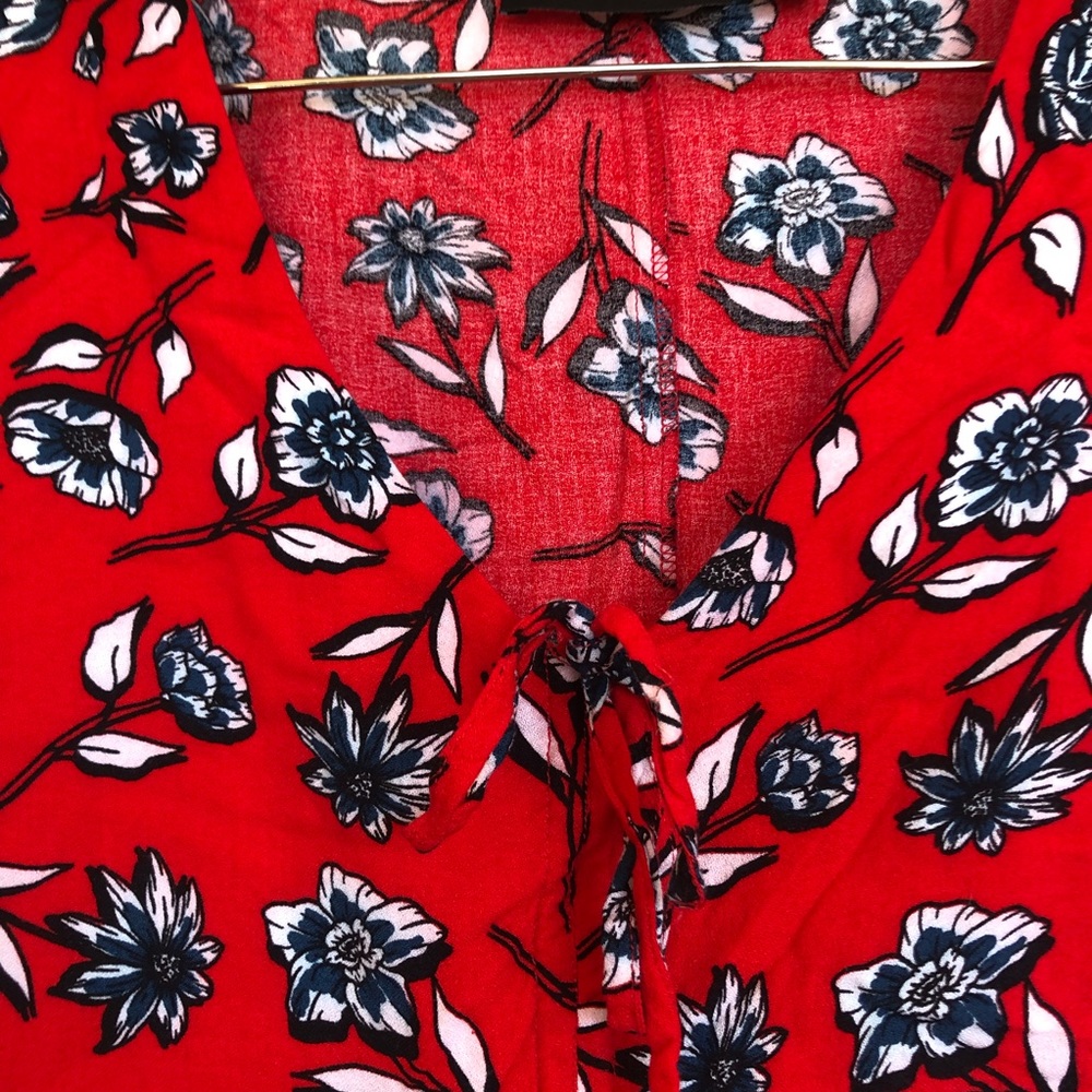 Minkpink Terrace Red Floral Mini Dress XS - Picture 5 of 10